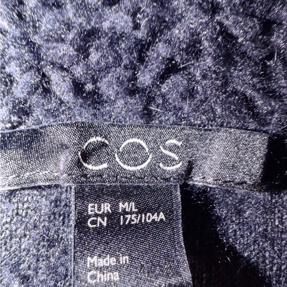 COS Midnight Blue Teddy Jacket - Picture 11 of 12